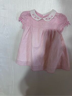 Carter's Pink Floral Infant Dress with White Collar